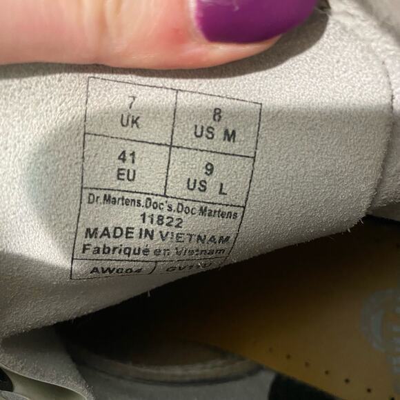 Dr. Martens White 11822 Combat Boots Women's size 9‎ - Picture 7 of 8